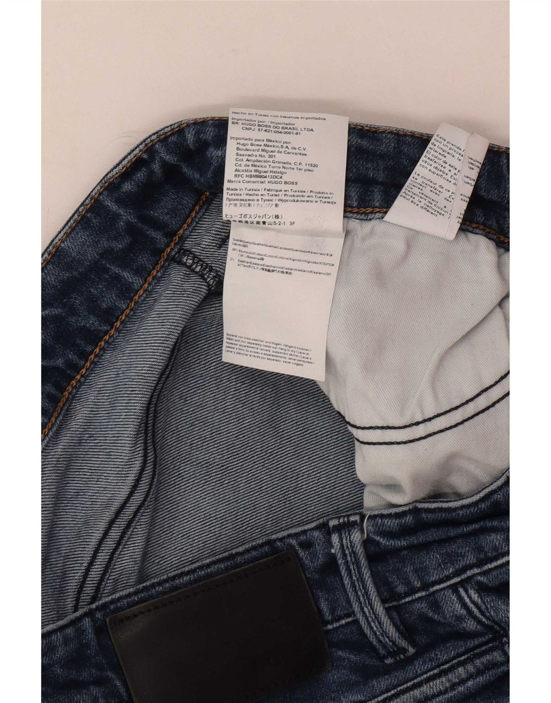 Hugo Boss Muške uske traperice W36 L32 Plavi pamuk