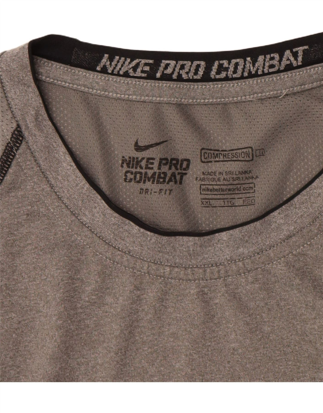 NIKE Muški kompresijski prsluk 2XL sivi poliester u boji