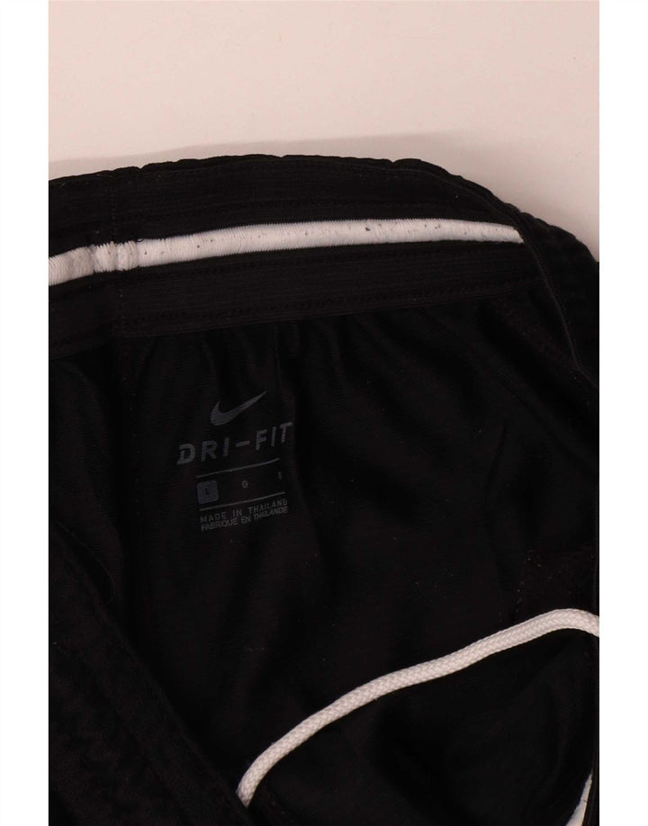 Nike Dri Fit Graphic Sport Shorts Large Black Poliester