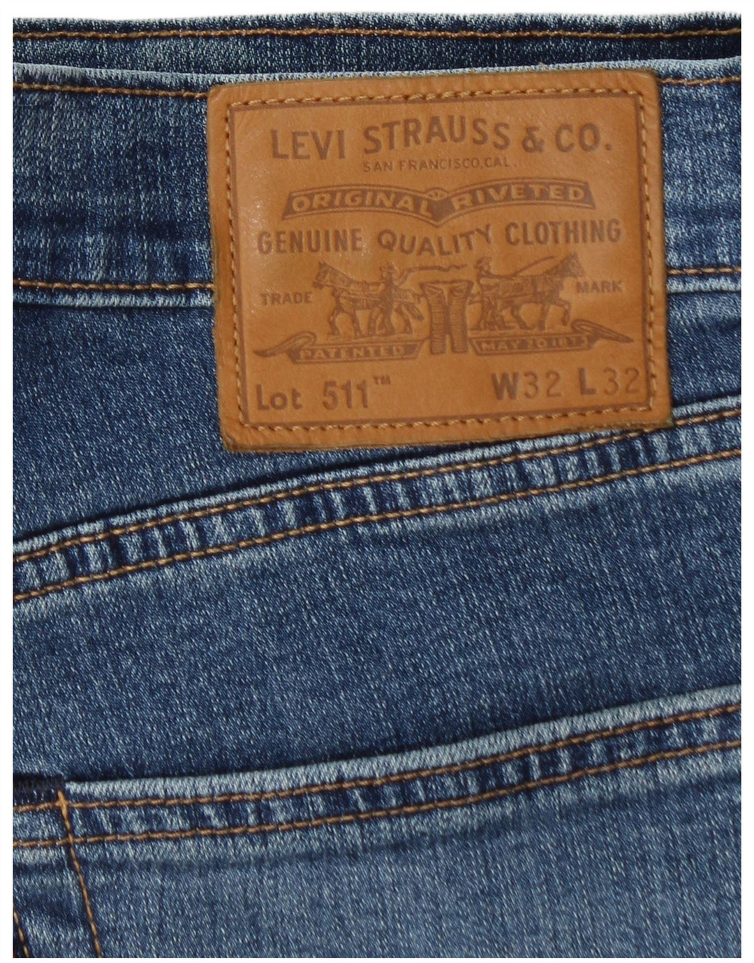 Levi's muške 511 uske traperice W32 L32 plavi pamuk