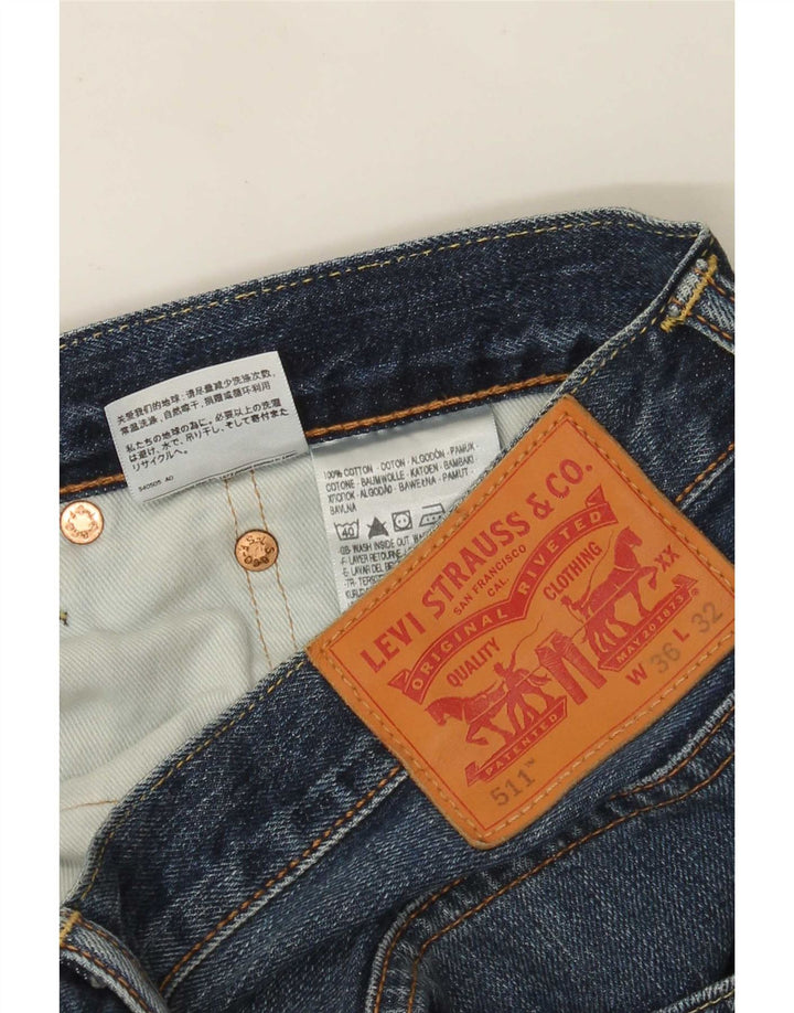 Levi's muške 511 uske traperice W36 L32 plavi pamuk