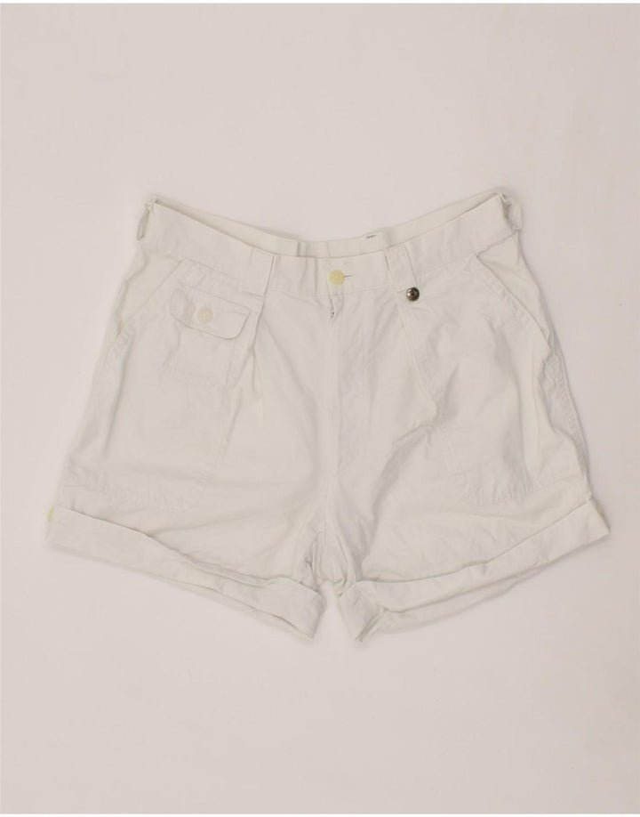 RODRIGO Womens Casual Shorts W30 Medium White Cotton Vintage Rodrigo and Second-Hand Rodrigo from Messina Hembry 