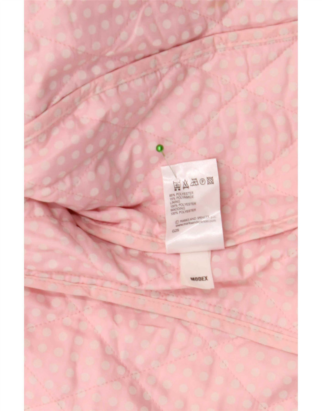 Marks & Spencer ženska prošivena jakna UK 10 mali ružičasti poliester