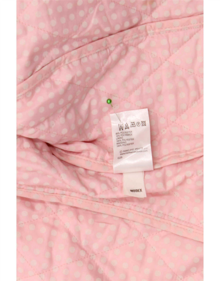 Marks & Spencer ženska prošivena jakna UK 10 mali ružičasti poliester