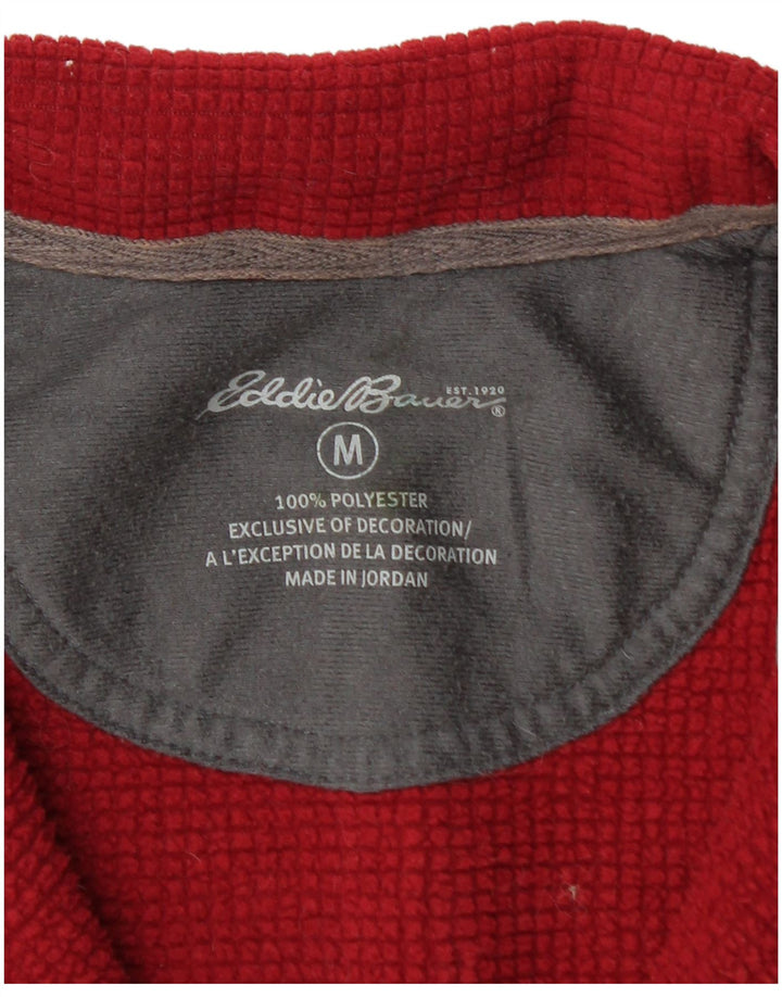 EDDIE BAUER Muška majica s izrezom i srednjim crvenim poliesterom