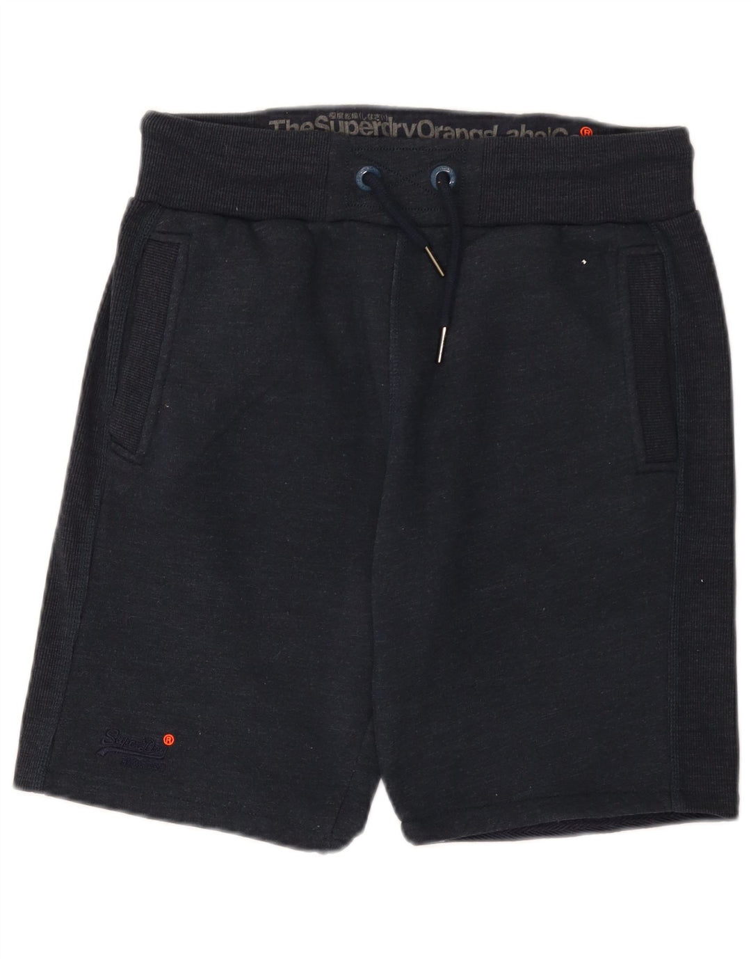 Superdry muške uske sportske kratke hlače srednje tamnoplave boje od poliestera
