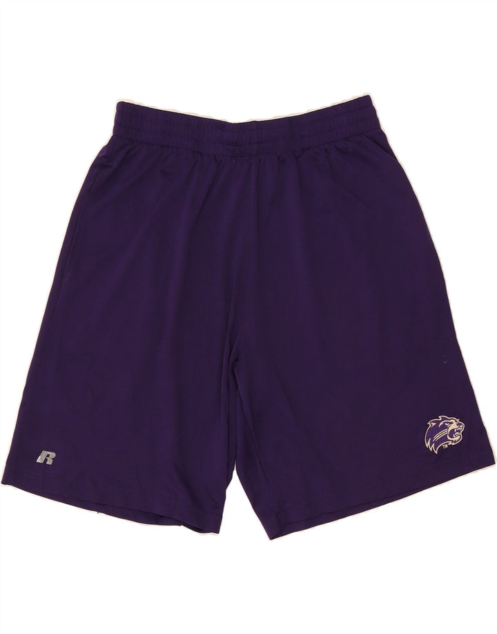 RUSSELL ATHLETIC Mens Sport Shorts Large Purple Vintage Russell Athletic and Second-Hand Russell Athletic from Messina Hembry 