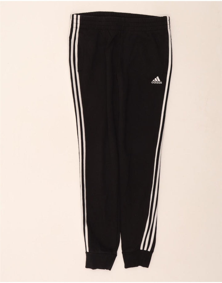 ADIDAS Ženska trenirka Hlače Joggers UK 12/14 Srednje crni pamuk