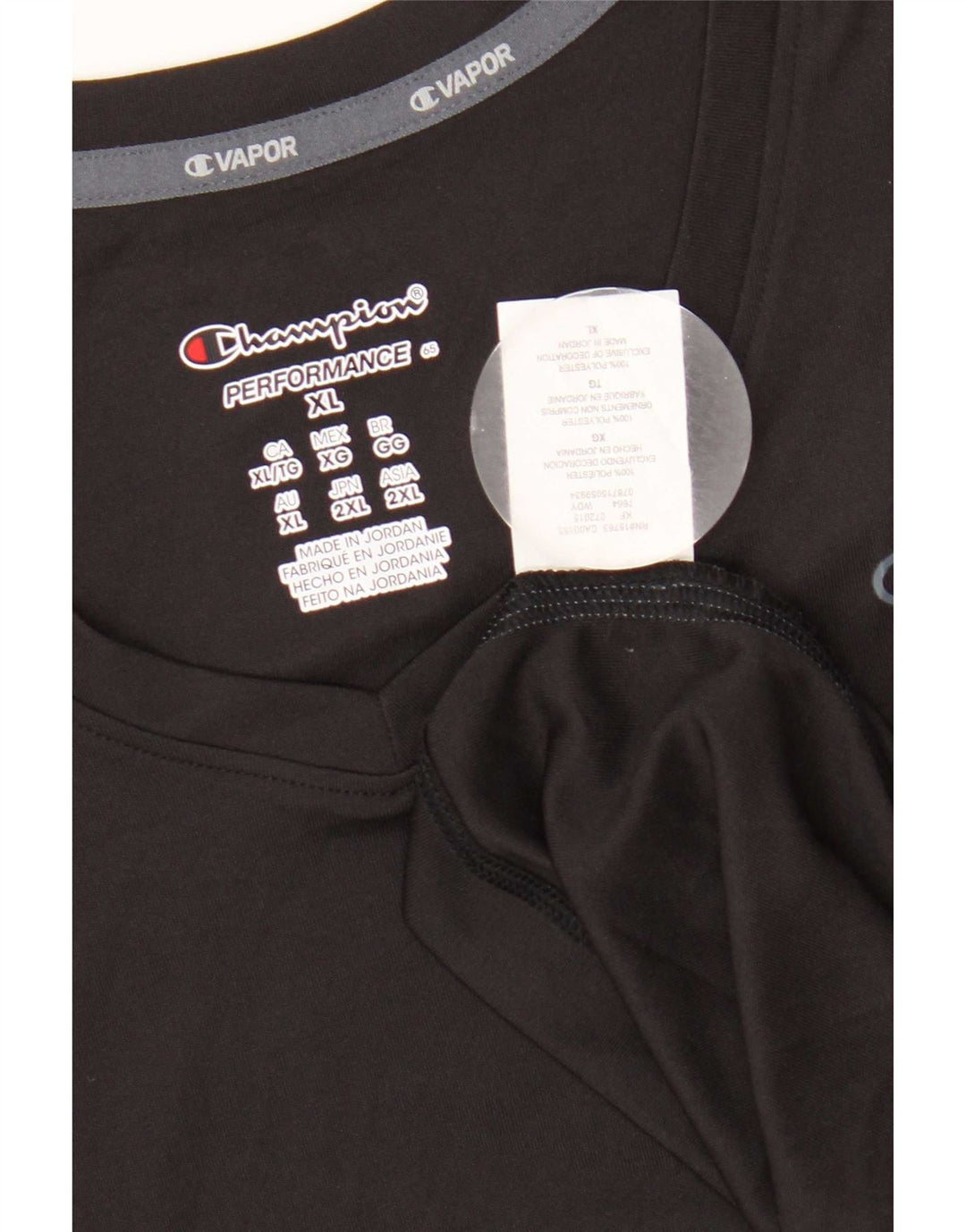 Champion majica kratkih rukava UK 18 XL crni poliester