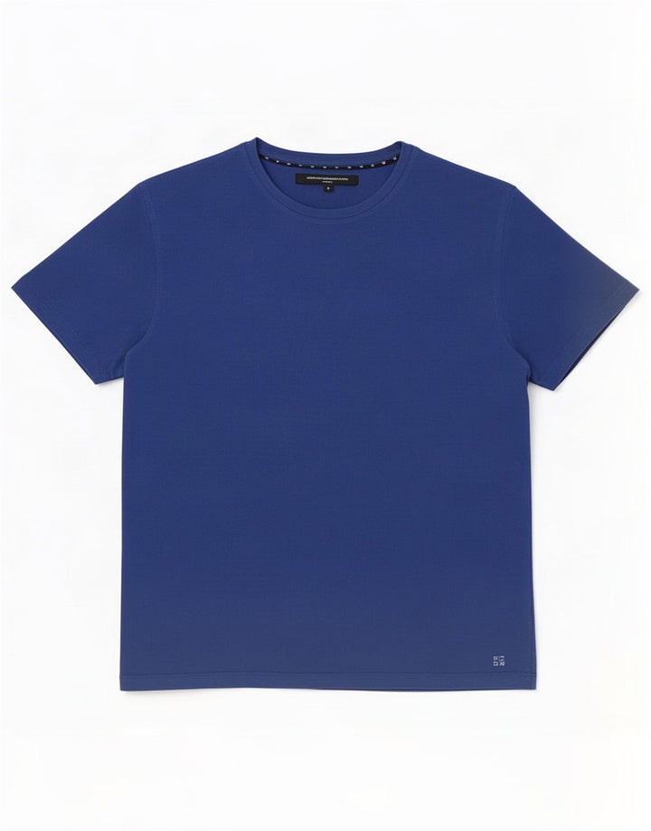 French Connection Muška majica kratkih rukava Medium Blue Cotton
