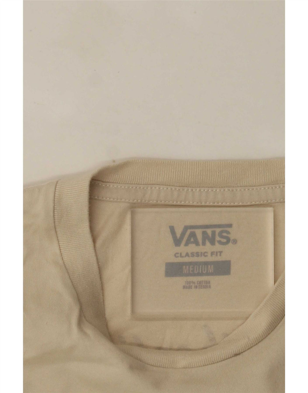 Vans muška majica kratkih rukava klasičnog kroja, srednji bež pamuk