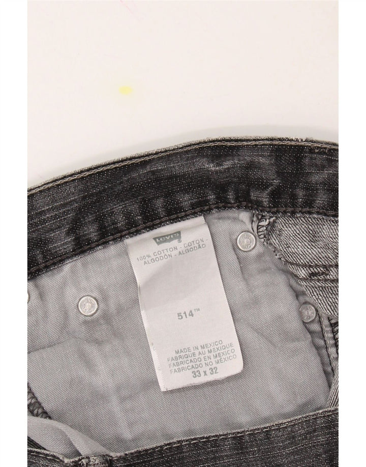 LEVI'S Womens 514 Denim Shorts W33 Large Grey Cotton Vintage Levi's and Second-Hand Levi's from Messina Hembry 