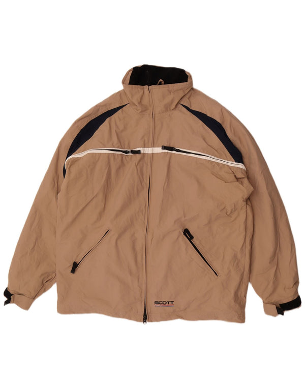 Scott muška jakna širokog kroja za kišu UK 40 Large Bež Colourblock Najlon