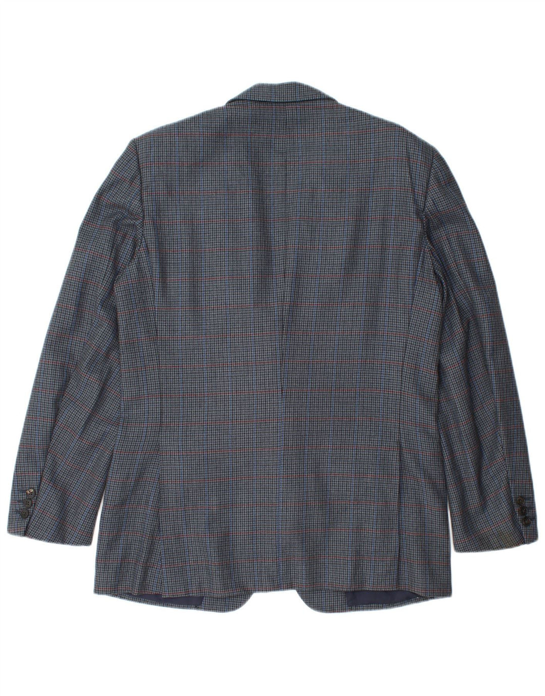 Burberrys muška jakna sako IT 48 Srednje tamnoplava vuna u obliku ptičje zube