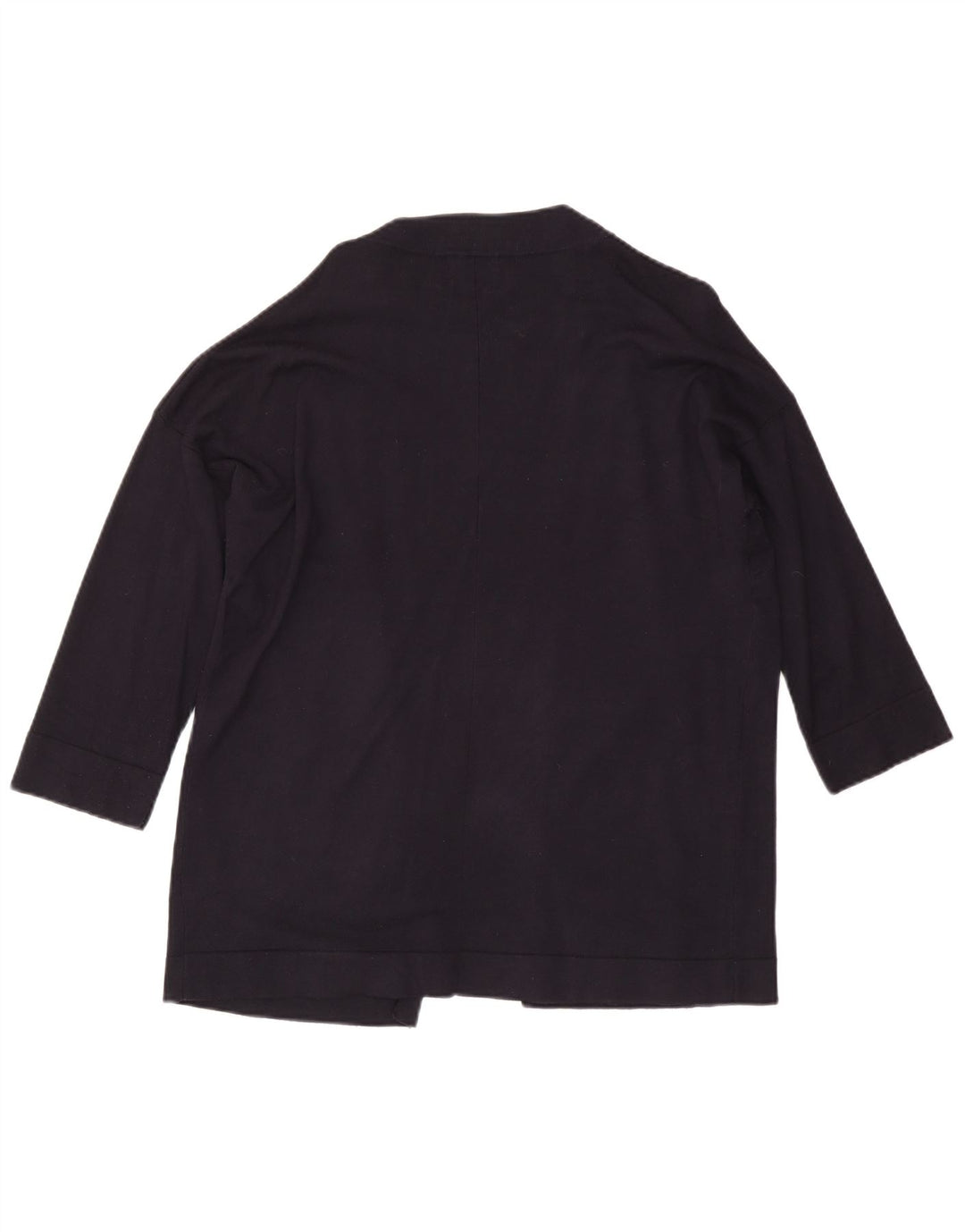 Zara ženski otvoreni kardigan pulover s 3/4 rukava UK 16 Veliki tamnoplavi