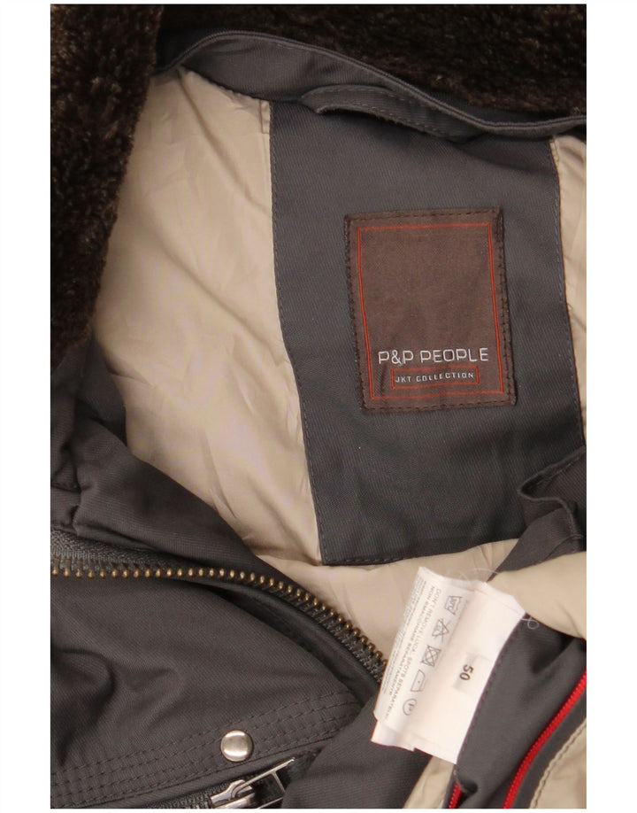 P&P People muška bomber jakna IT 50 veliki sivi poliester