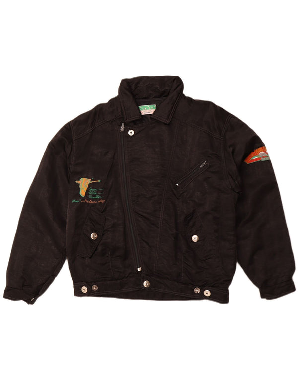 DERNIC Muška bombaška jakna Alaska Naval Base UK 40 Large Black 80s