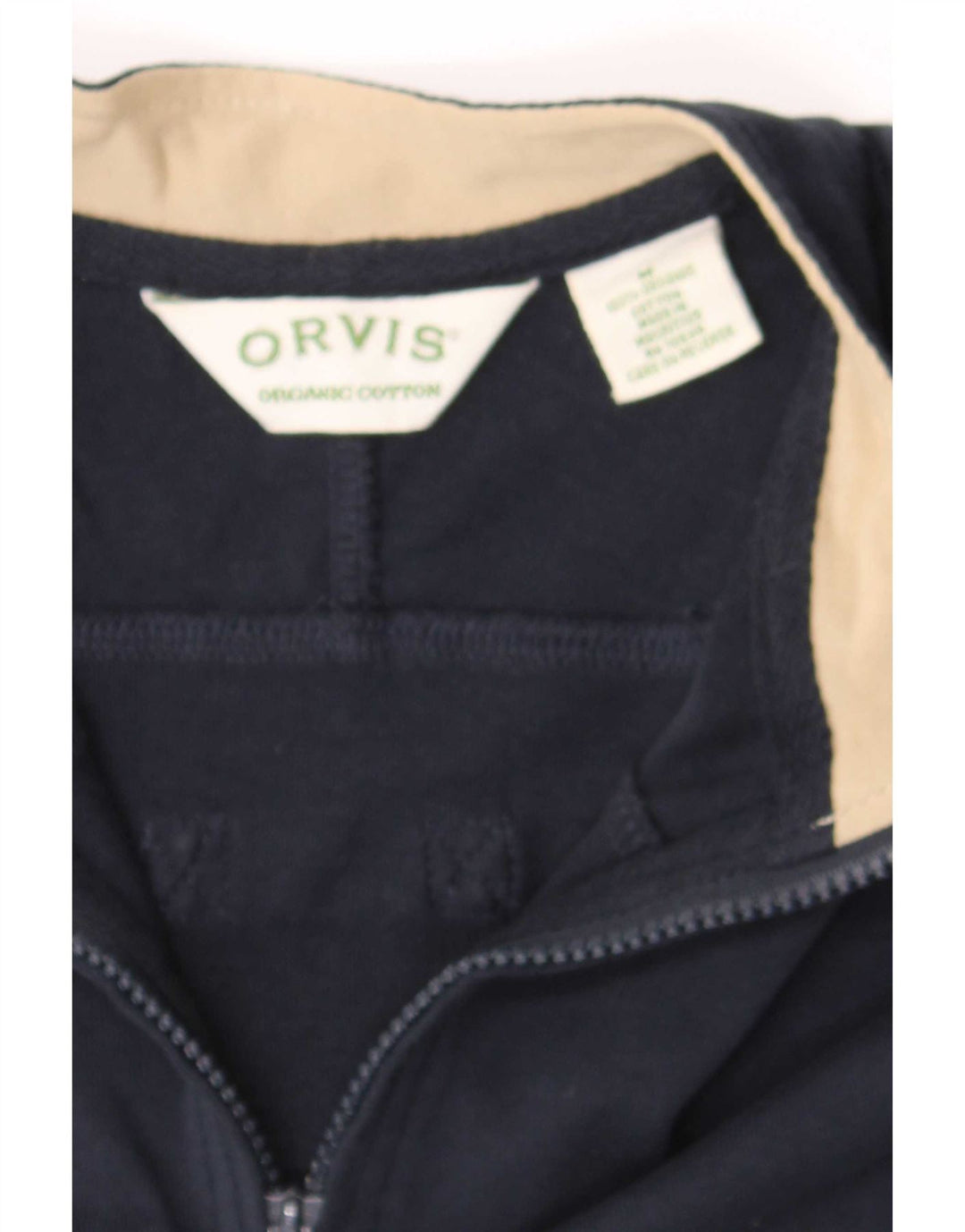 Orvis muška majica s patentnim zatvaračem 1/4, srednji tamnoplavi pamuk