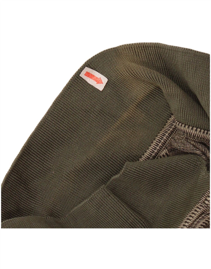 IZOD muška polo majica srednje veličine, kaki pamuk na pruge