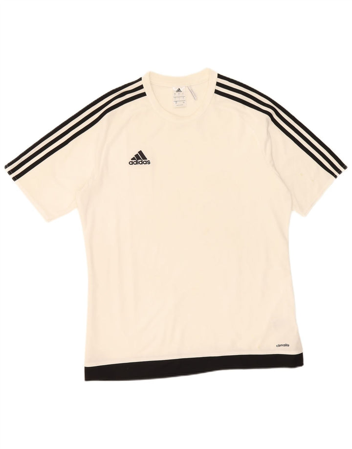 Adidas muška majica Climalite, veliki bijeli poliester
