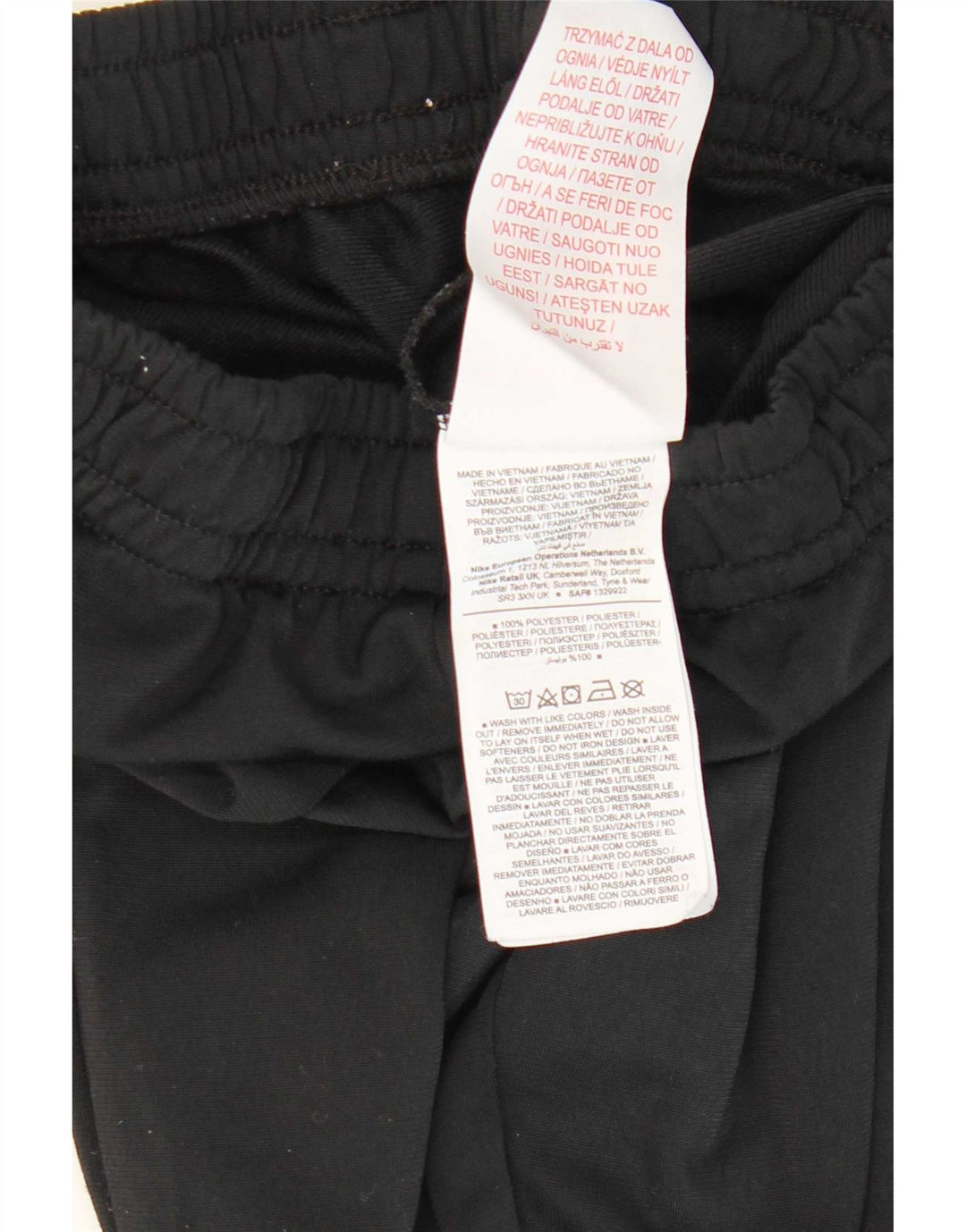 Nike Boys Trenirka Hlače Joggers 10-11 godina Srednje crni poliester