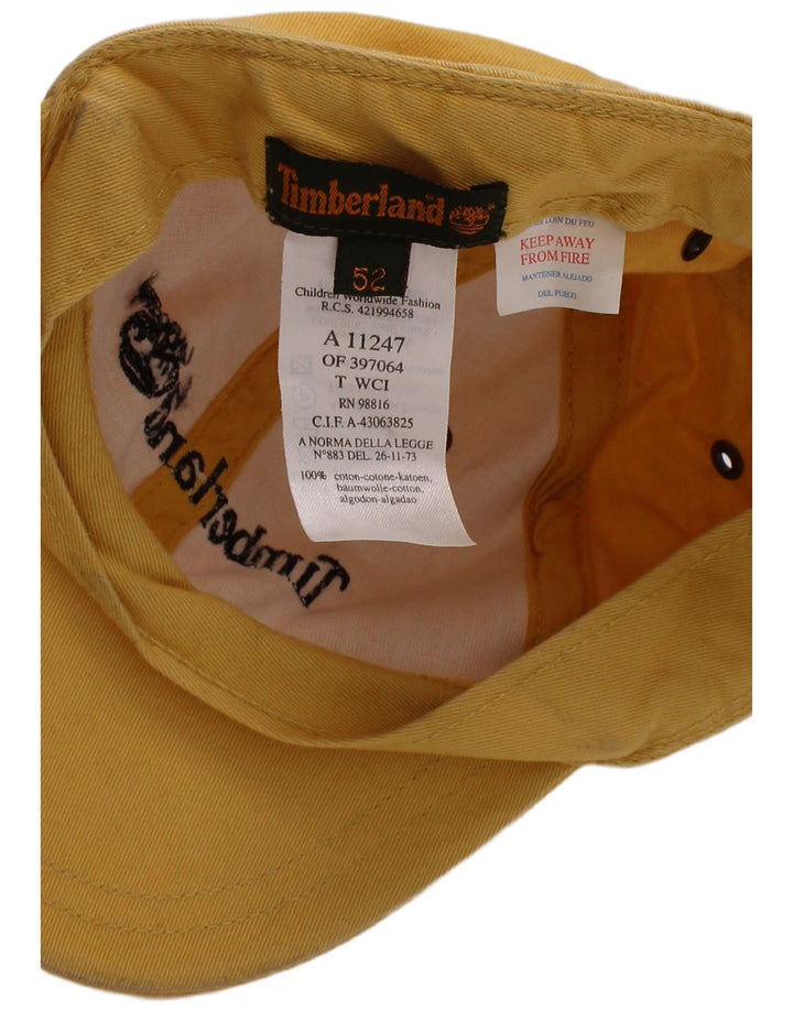 Timberland Boys Graphic Baseball Cap 6-7 Years Yellow Pamuk