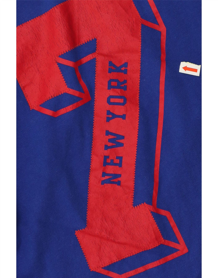 SUPERDRY muška velika plava majica s grafičkim motivima