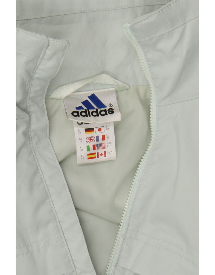 ADIDAS ženska gornja jakna trenirke UK 14 veliki tirkizni poliester