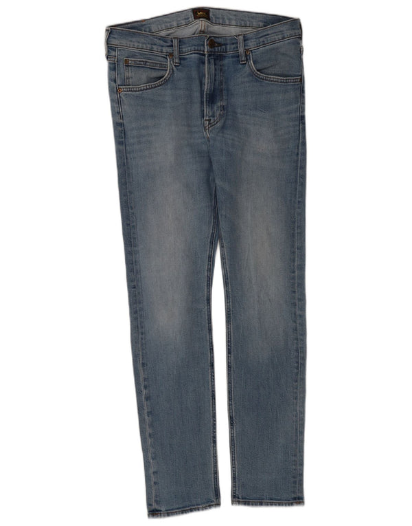 Lee Mens Luke Slim Jeans W32 L32 Plavi pamuk