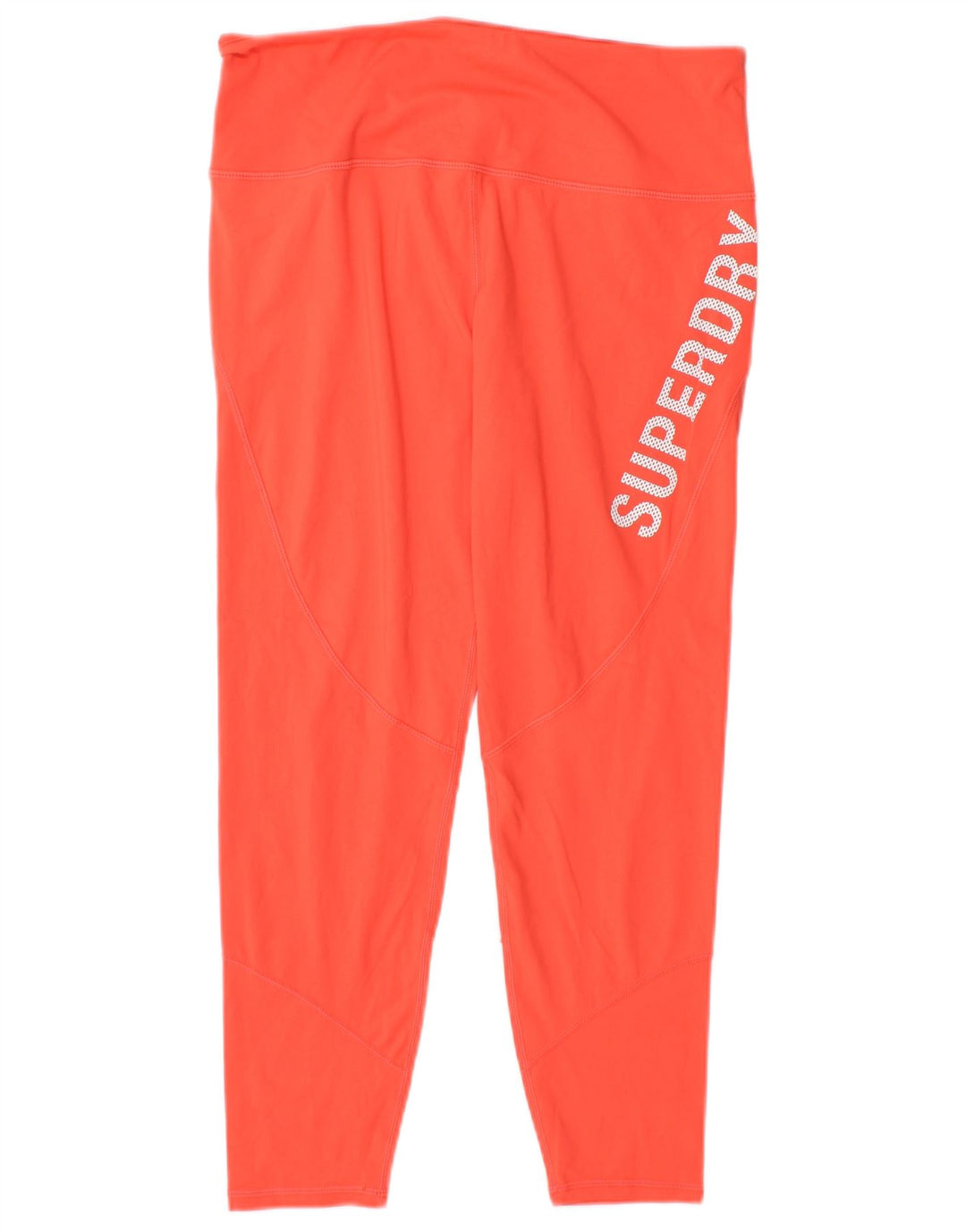 Superdry ženske kapri grafičke tajice UK 14 veliki narančasti poliester