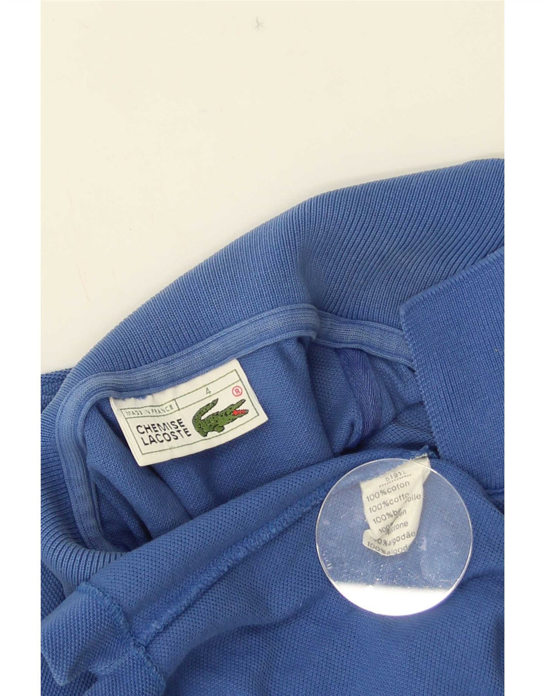 Lacoste muška polo majica veličine 4 srednje plavi pamuk