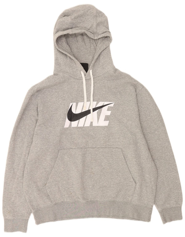 Nike muška majica s kapuljačom XL sivi flekasti pamuk