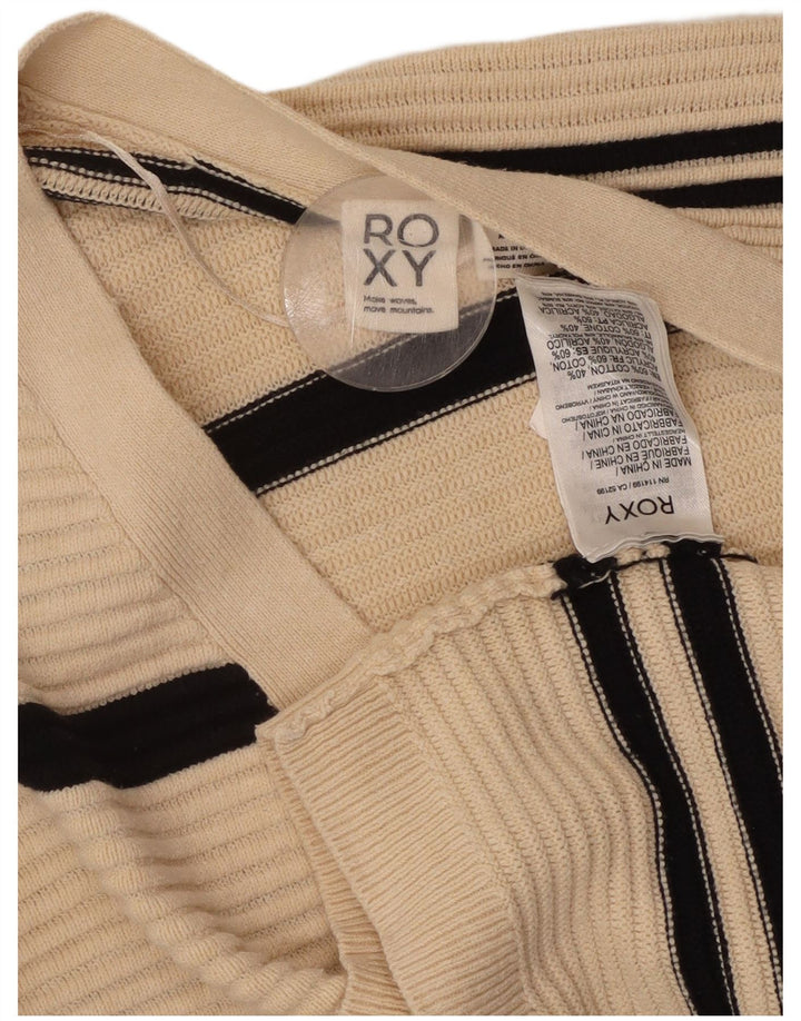 ROXY ženski prekomjerni dugi kardigan pulover UK 10 Small Off White