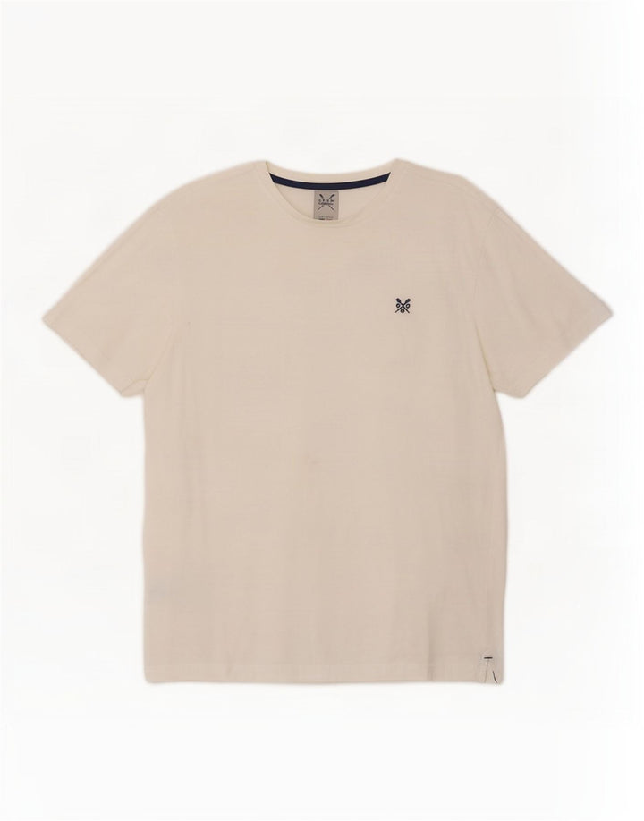 Crew Clothing Muška majica kratkih rukava Srednji bijeli pamuk