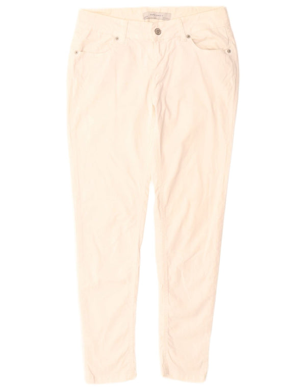 Zara ženske uske traperice EU 38 male W28 L28 bijeli pamuk