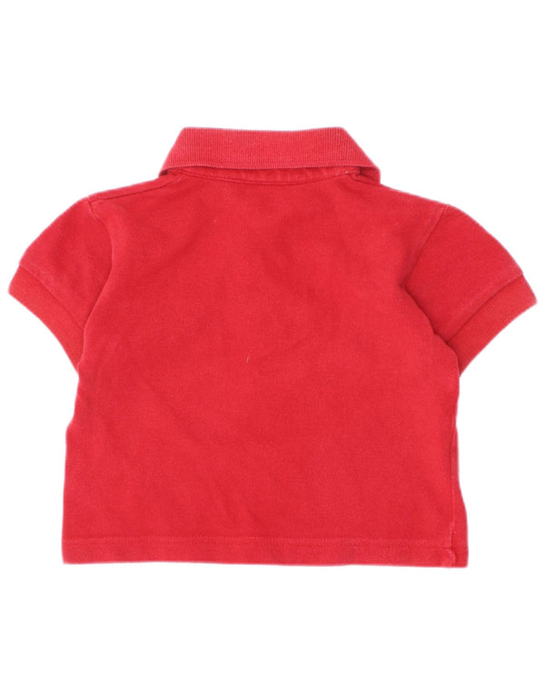 Burberry polo majica za dječake 6-9 mjeseci crvena pamuk