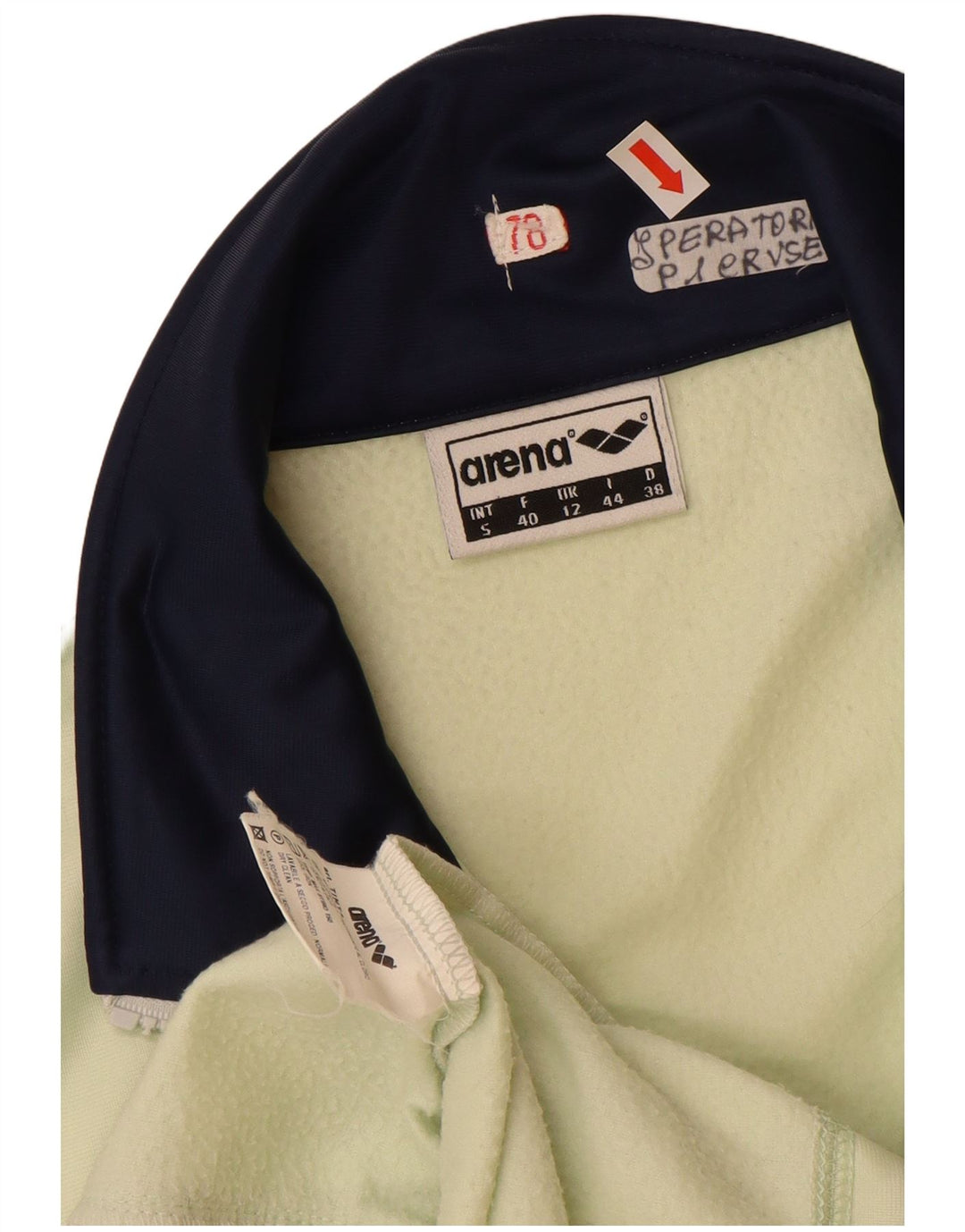 ARENA Ženska gornja jakna trenirke UK 12 Srednje zeleni poliester