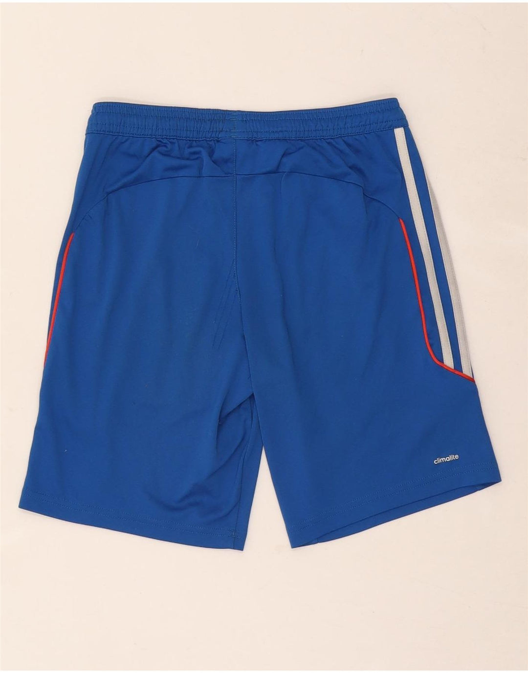 Sportske kratke hlače Adidas Climalite za dječake 9-10 godina, plavi poliester