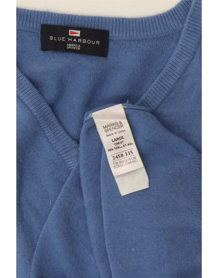 Marks & Spencer muška plava lučka majica bez rukava velika akrilna
