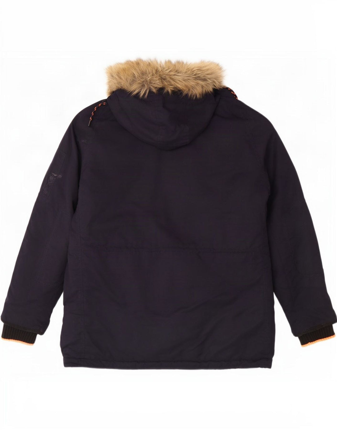 Superdry muška parka jakna s kapuljačom UK 44 2XL tamnoplavi poliester