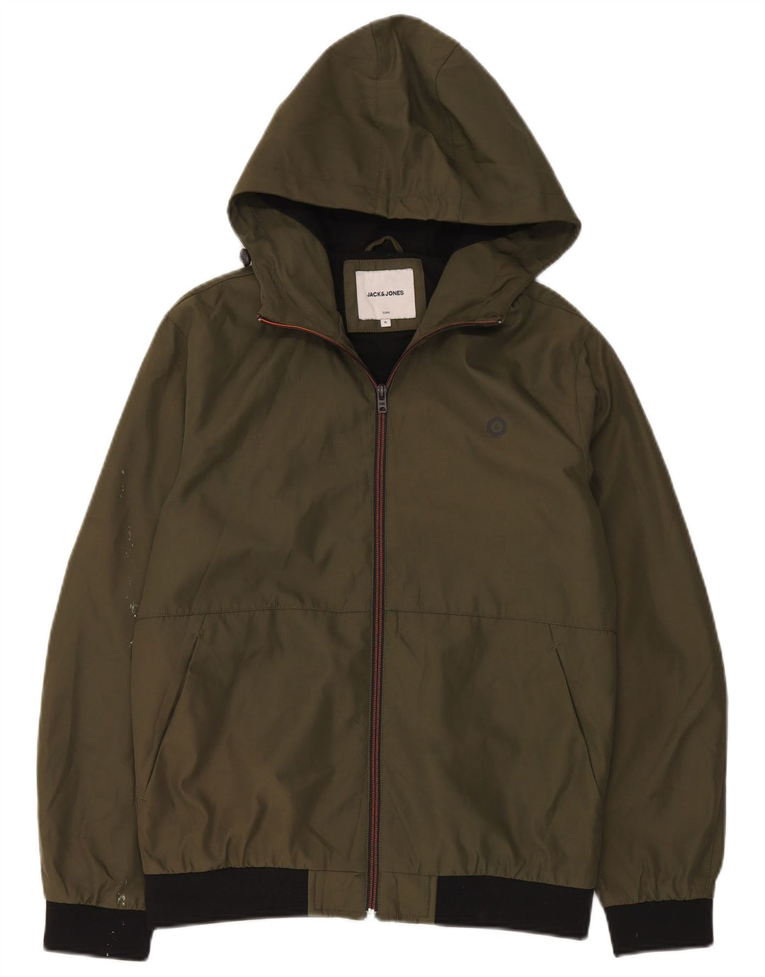 Jack & Jones muška vjetrovka s kapuljačom UK 36 mala kaki poliester