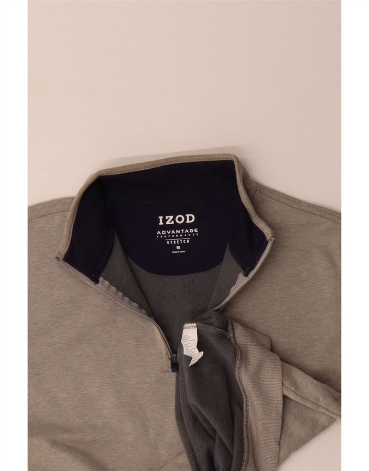 IZOD Muška majica s izrezom i srednjim sivim pamukom