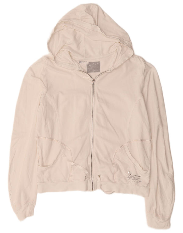 Champion ženski pulover s kapuljačom i patentnim zatvaračem Easy Fit UK 14 Srednje bijeli