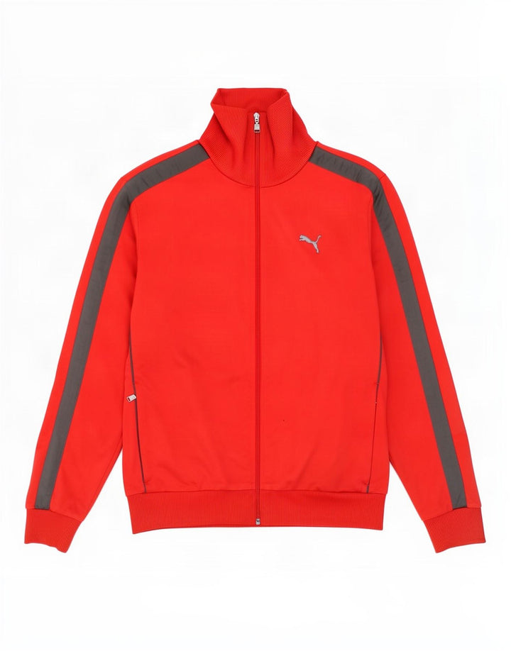 Puma muška gornja jakna trenirke Large Red Colourblock poliester