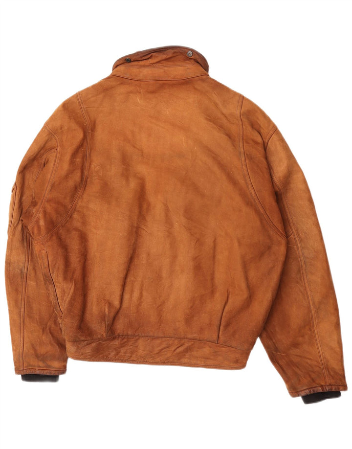 Dainese muška široka kožna jakna IT 50 srednje smeđe kože