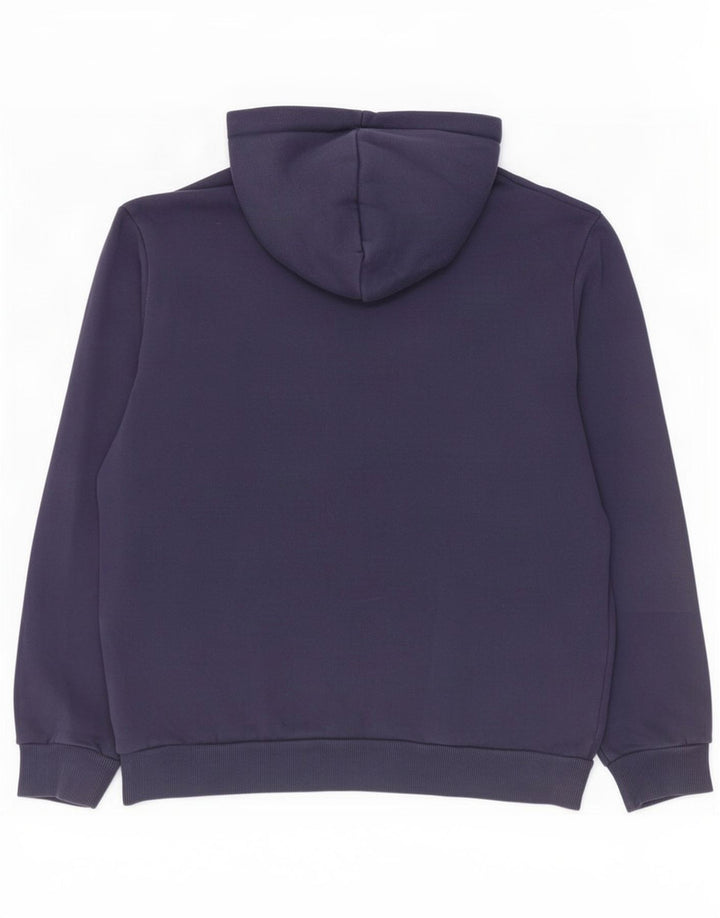 Puma Mens Hoodie Jumper Medium Navy Blue Cotton