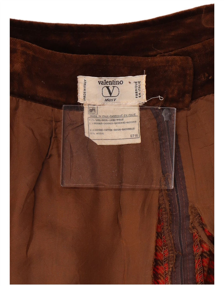 VALENTINO Ženska Miss V suknja A-kroja W30 Srednja crvena vunena guma