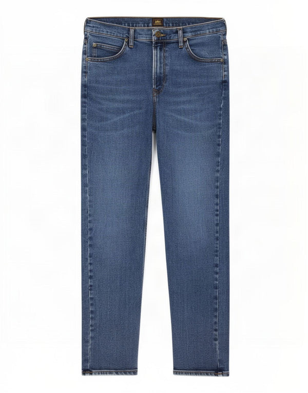 Lee Mens Rider Slim Jeans W34 L32 Plavi pamuk