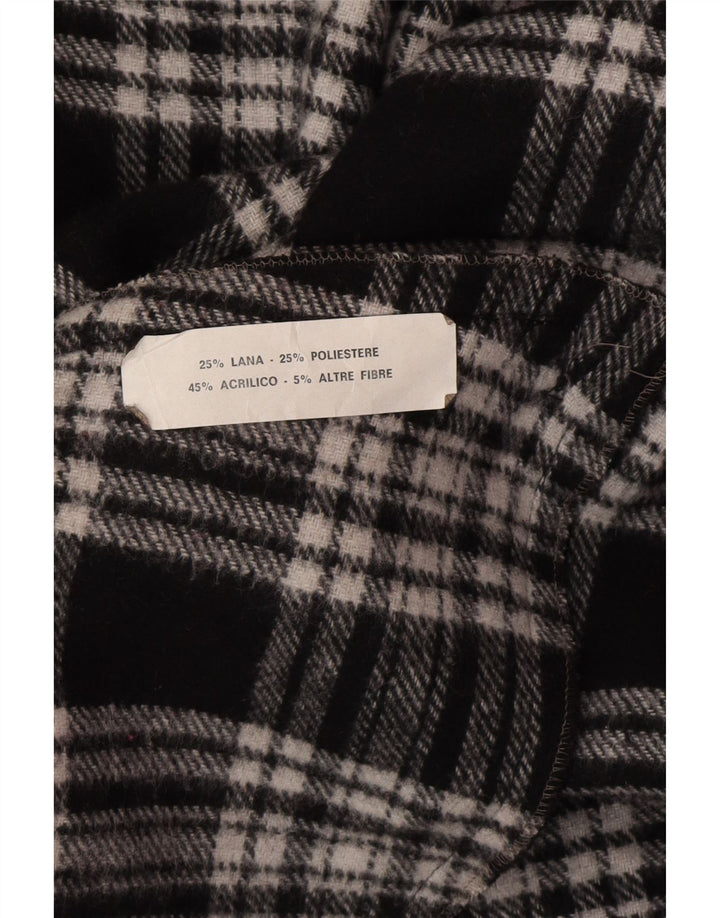 Vintage muški pončo kaput jedne veličine od sive vune