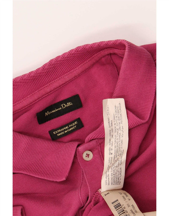Massimo Dutti muška polo majica XL ružičasti pamuk